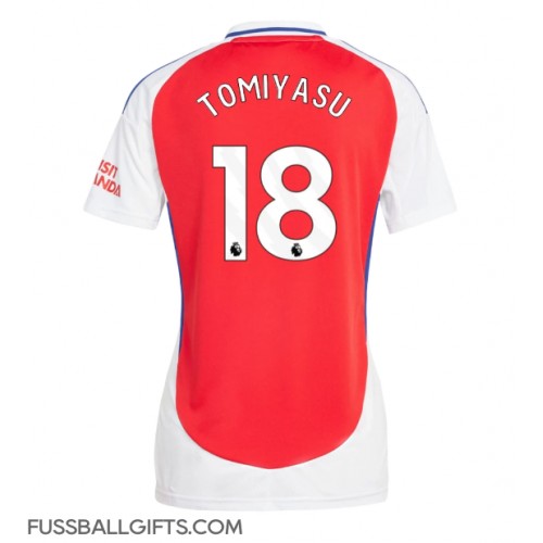 Arsenal Takehiro Tomiyasu #18 Fußballbekleidung Heimtrikot Damen 2024-25 Kurzarm